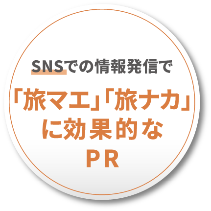 SNSでの情報発信で「旅マエ」「旅ナカ」に効果的なPR